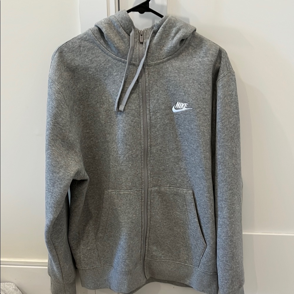 Nike Gray Full-Zip Hoodie